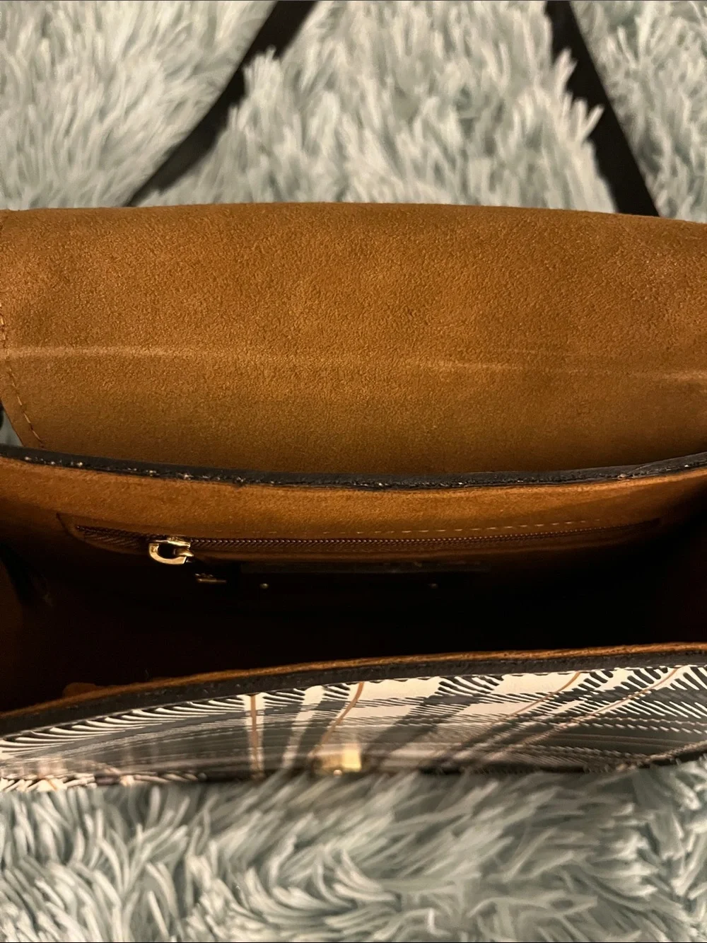 PATRICIA NASH ANNFIELD Plaid Leather Crossbody Bag NEW